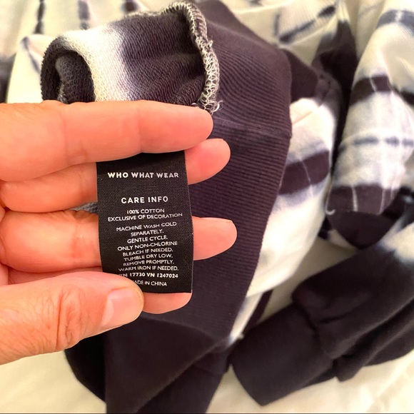 Who What Wear Puff Crewneck Tie-Dye Sweatshirt - Picture 11 of 11